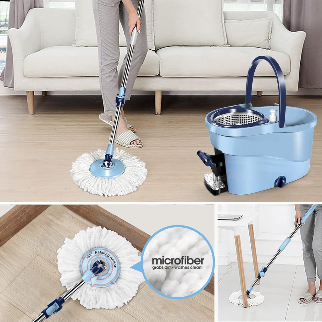 Spin Mop and Bucket with Wringer and Foot Pedal K39728