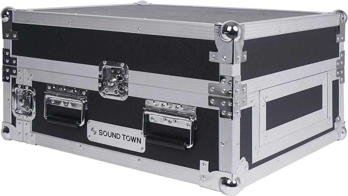 4U PA DJ Pro Audio Rack Case with 13U Slant Mixer Top C572796