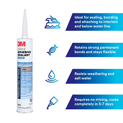 Tan 10 fl oz Marine Adhesive Sealant L2048