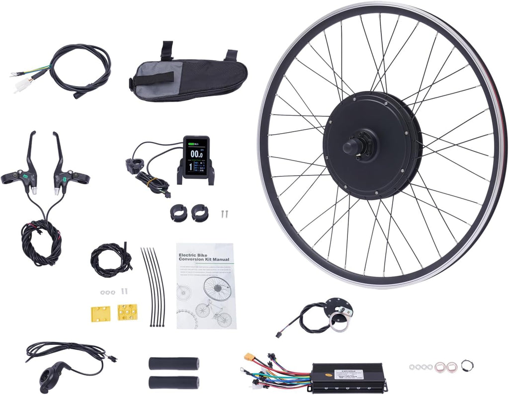 48V 1000W Front Wheel Hub Motor E-Bike Conversion Kit F8600