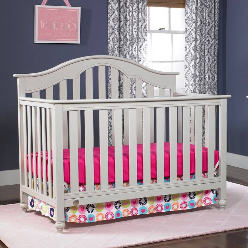 4-in-1 Convertible Crib Misty Gray X1581