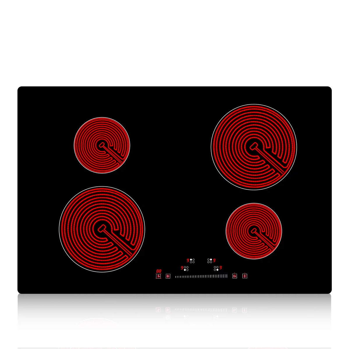 8600W Built-in Electric Ceramic Cooktop 5 Burners P974