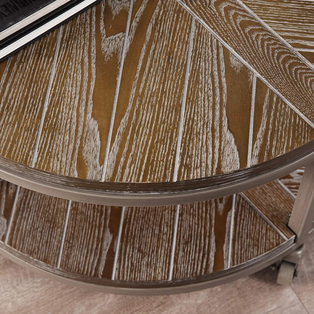 Round Industrial Coffee Table F215586