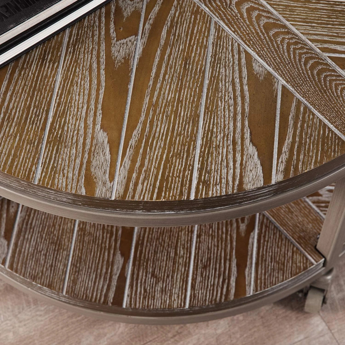 Round Industrial Coffee Table F215586