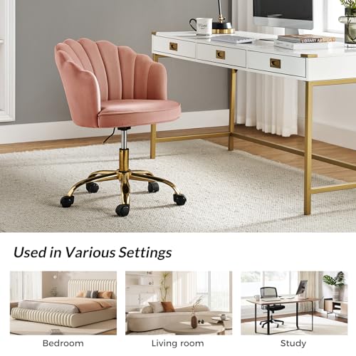 Teal Velvet Upholstered Desk Chair D964972