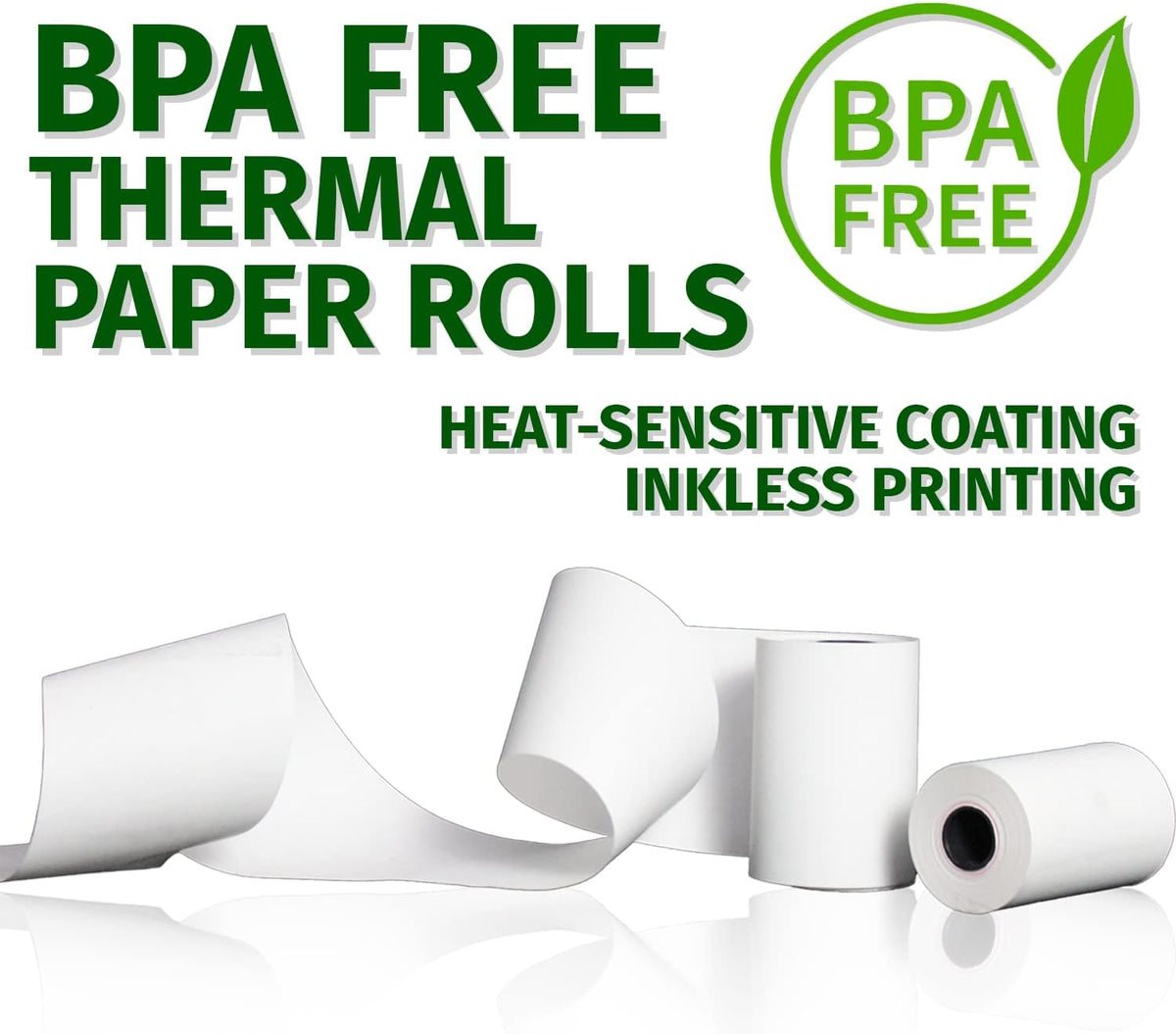Thermal Paper Receipt Rolls 3 1/8 x 230 ft BPA Free 32 Rolls Y20053