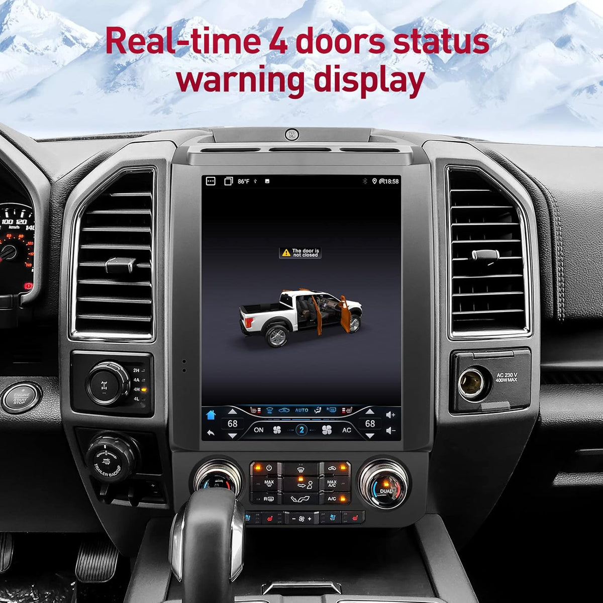 Car Radio Stereo with Wireless Carplay Bluetooth K874083