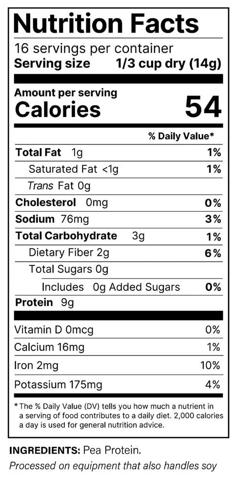Unflavored Plant Protein Crumbles, 8 oz (Pack of 6) B394