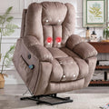 Large Power Lift Recliner Chair with Massage and Heat, Gray S1222