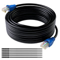 Cat6 Outdoor Ethernet Cable 300 ft Waterproof LLDPE Jacket Direct Burial POE Camera L9111