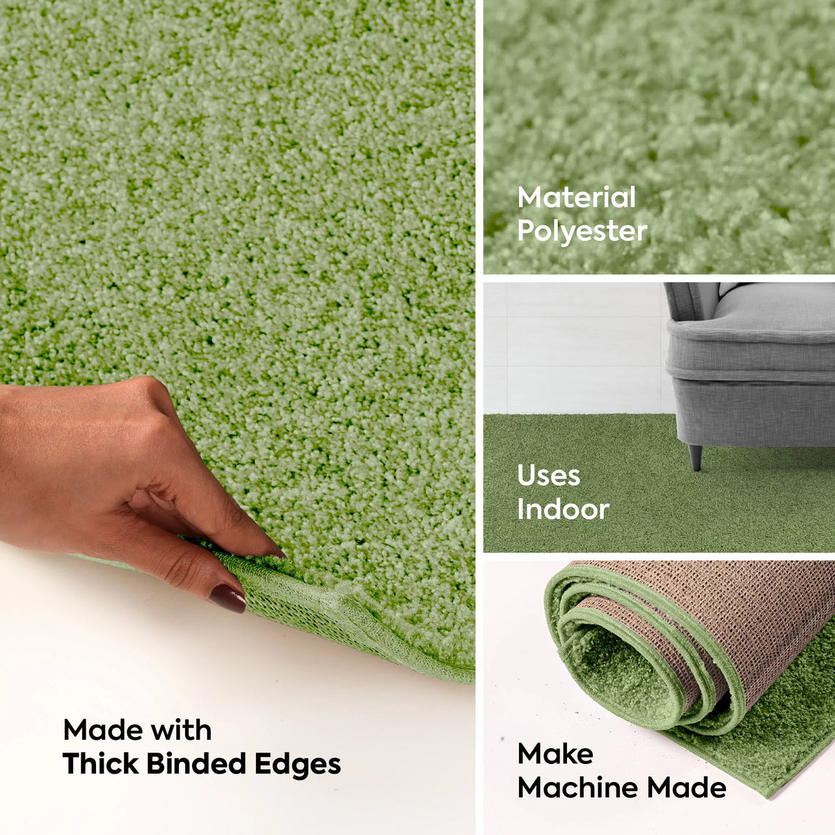 Lime Green 12' x 20' Area Rug K953499