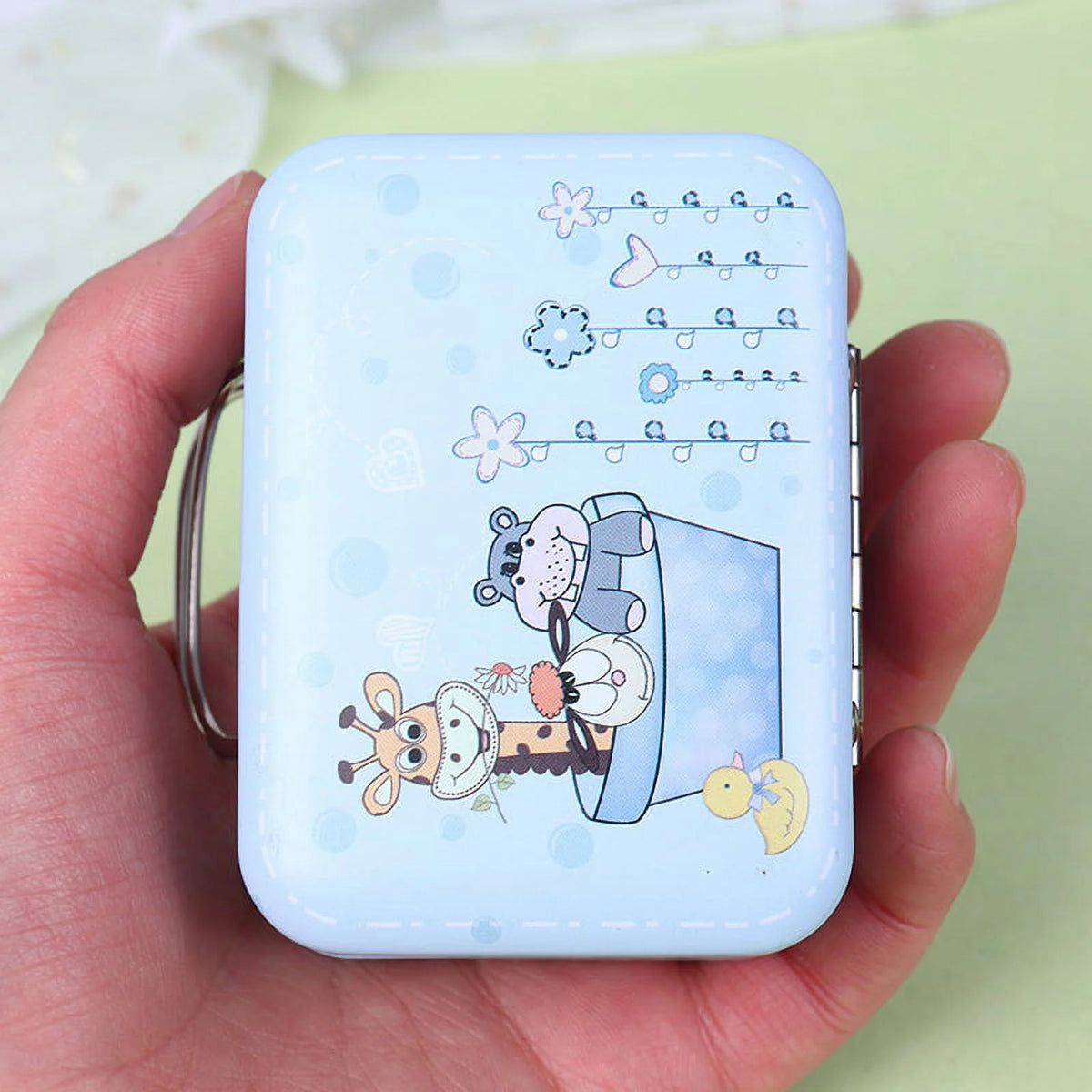 Metal Mini Suitcase Dollhouse Decoration F254366
