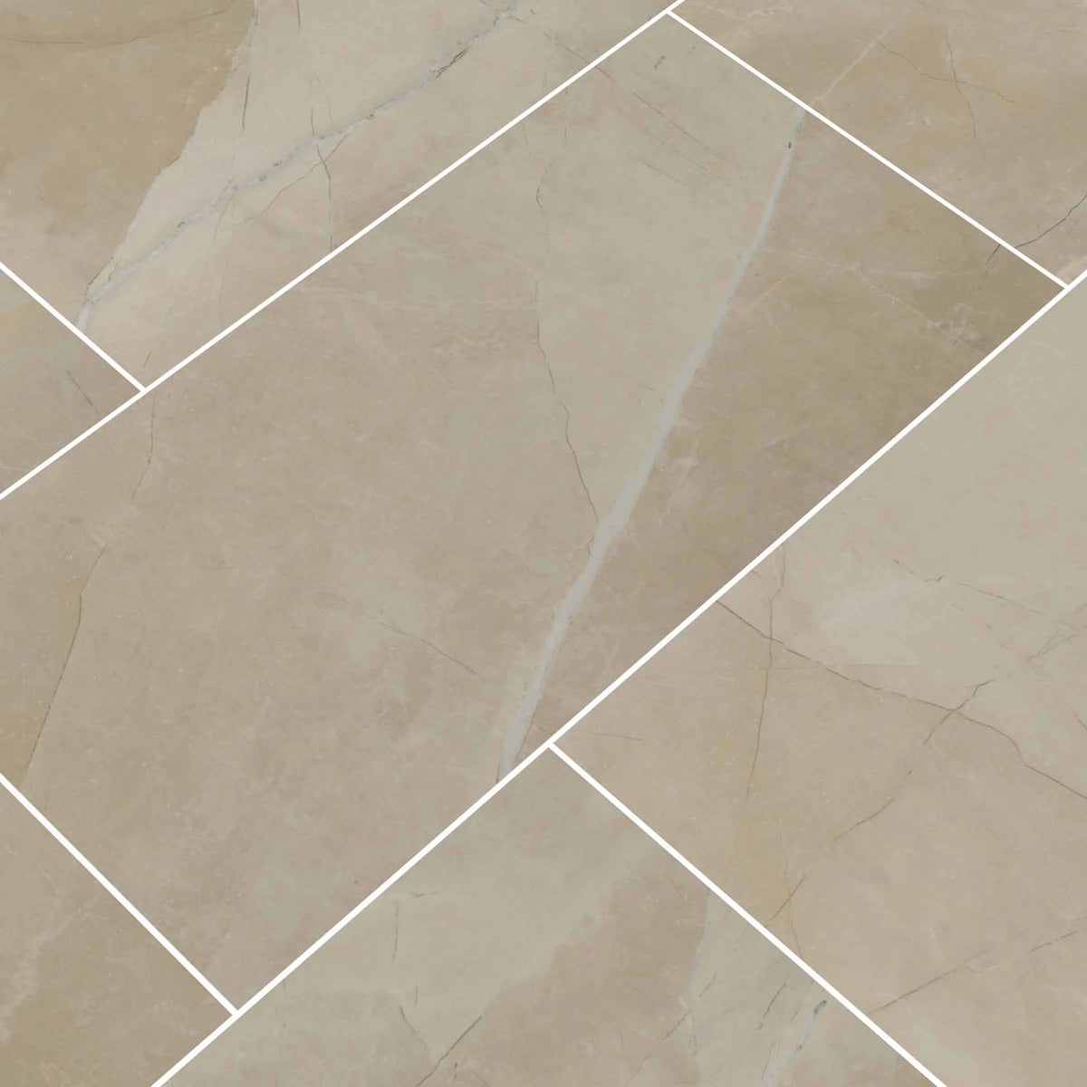 Cream 24"X48" Polished Porcelain Tile P330