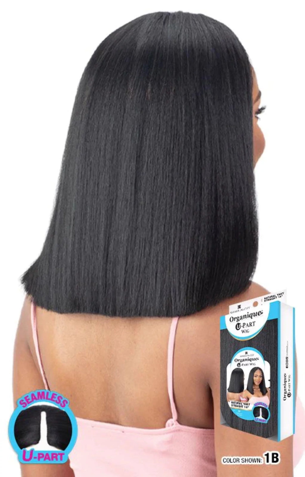 Wig U-Part Natural Yaky straight 14" W356
