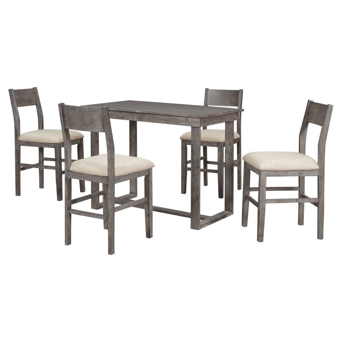 5 Piece Counter Height Dining Set with 4 Chairs M9837