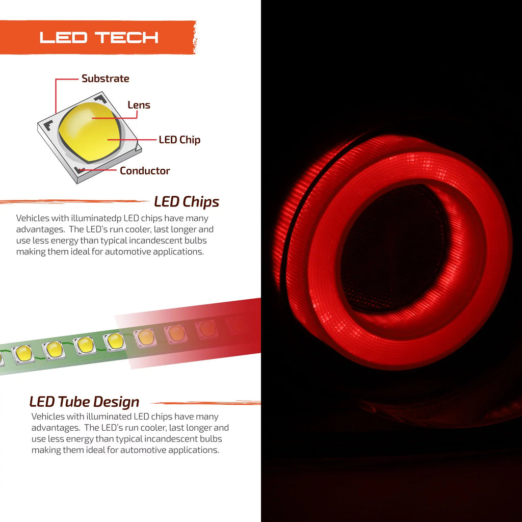 Smoked LED Projector Headlights & 3D LED Tail Lights R47688