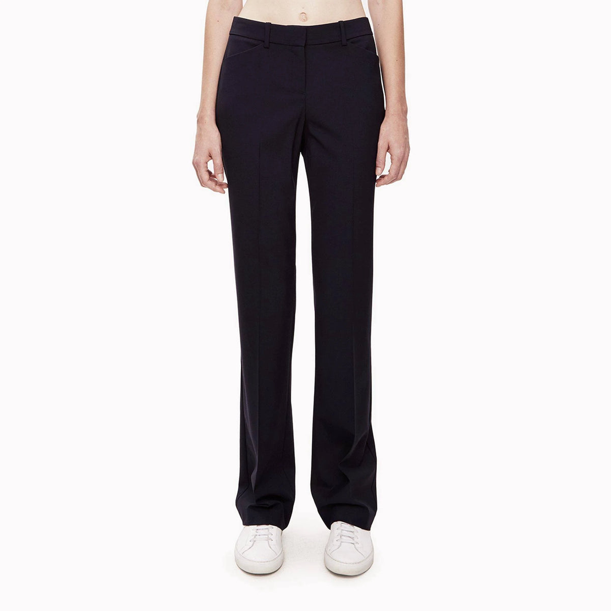 Stretch Wool Relaxed Straight Pant Q168610