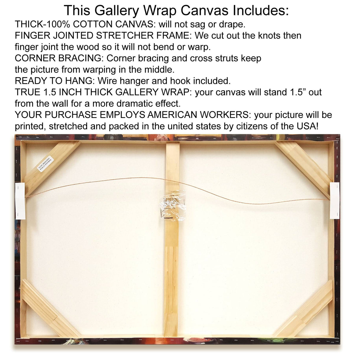White Angel Wings Giclee Print on Gallery Wrap Canvas 25x22 x 28 T219