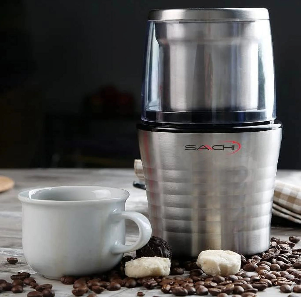 Electric Coffee Grinder with 2 Stainless Steel Blades Removable Bowls Y437