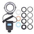 Flash Lamp 8 Adapter Power 3 Diffusers 3000-15000K LED LCD Display P719