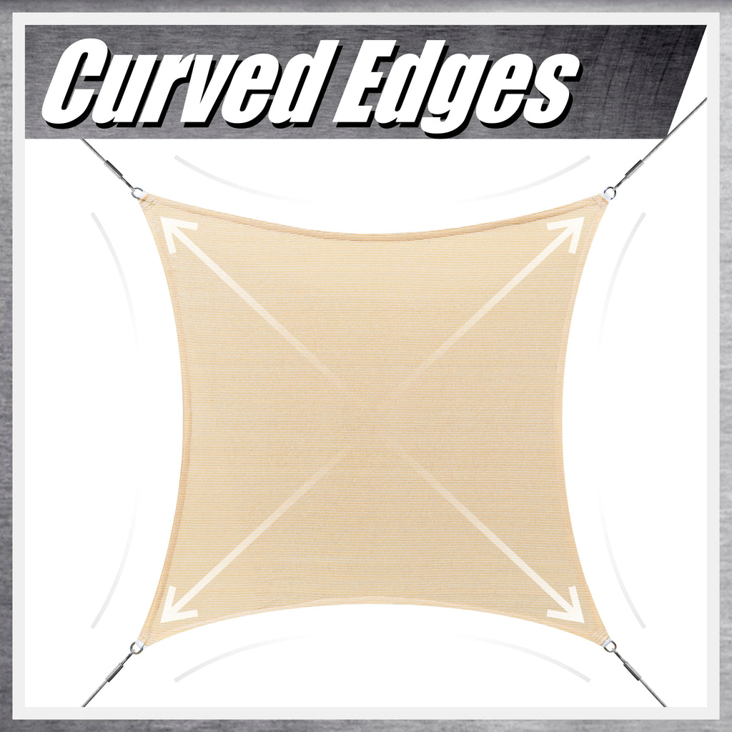 6' x 12' Rectangle Gray Sun Shade Sail Canopy I102019