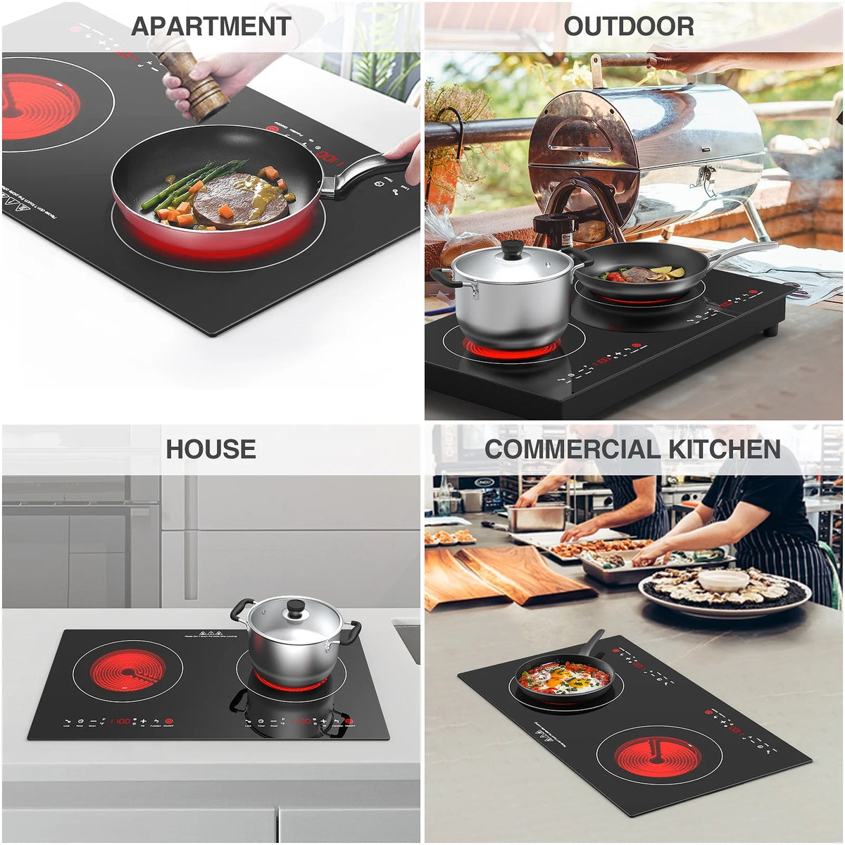 24 Inch 2400W Electric Ceramic Cooktop A7698