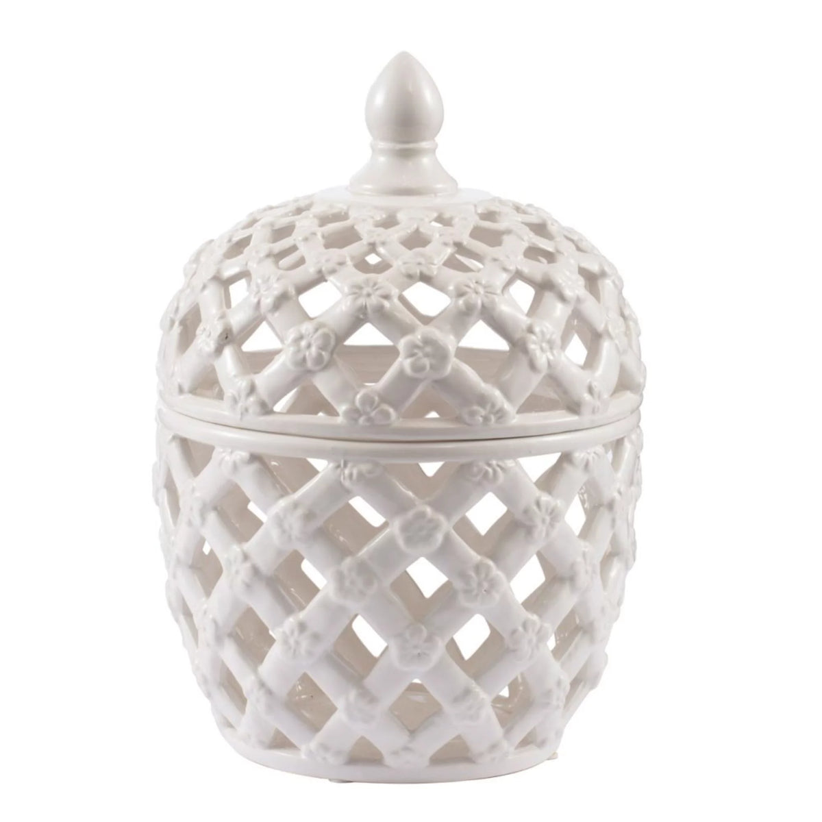 Snow White Lidded Jar Z250053