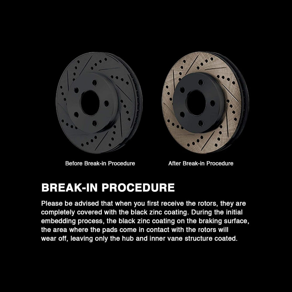 Black Full Kit Brake Rotors M46607