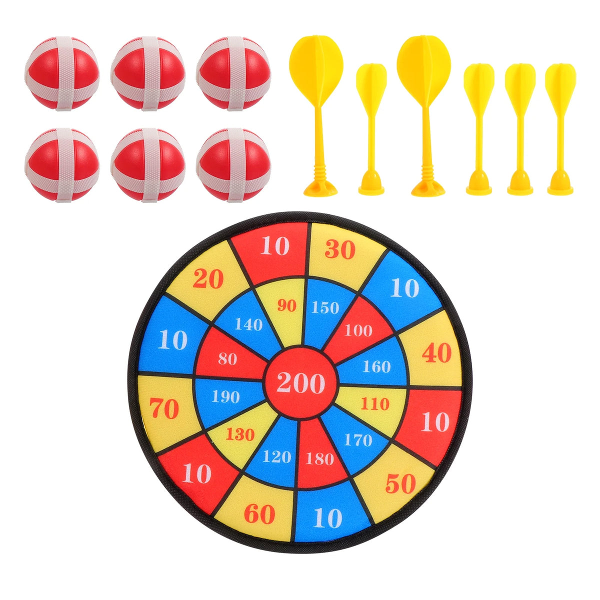 13Pcs Kids Sticky Target Darts Board Toys Z55954