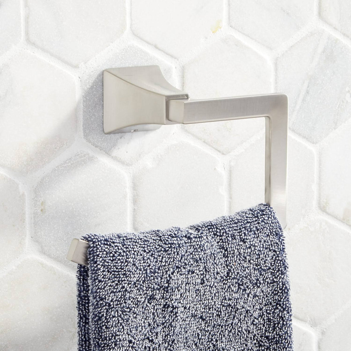 Brushed Nickel Towel Ring T532328