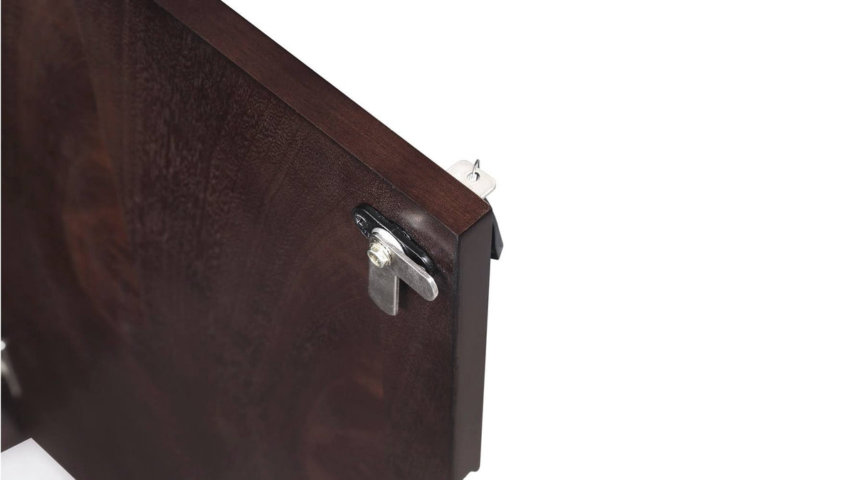 Dark Walnut 2 Door Storage Printer Cabinet U8165