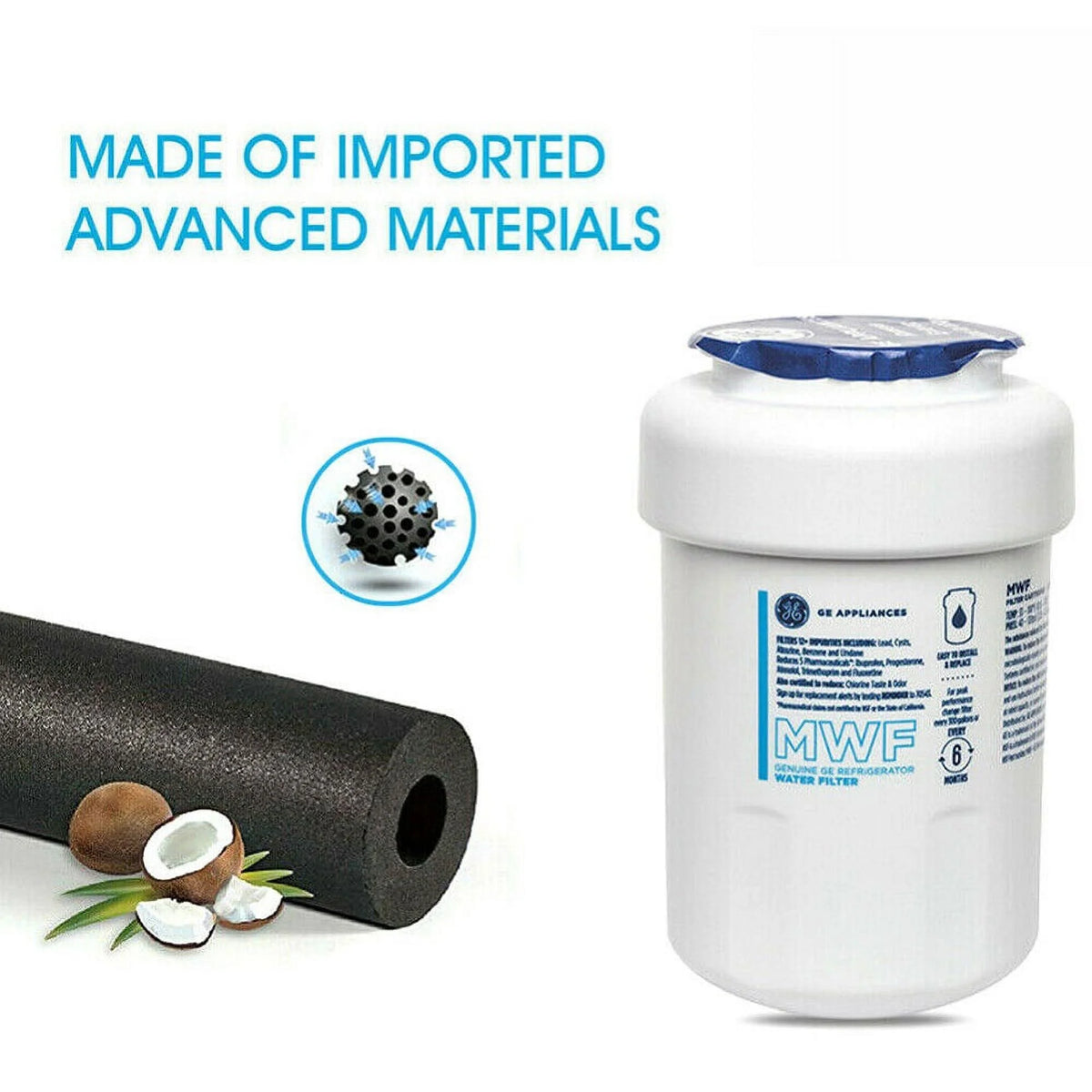 2 Pack Refrigerator Water Filter Replacement F360753