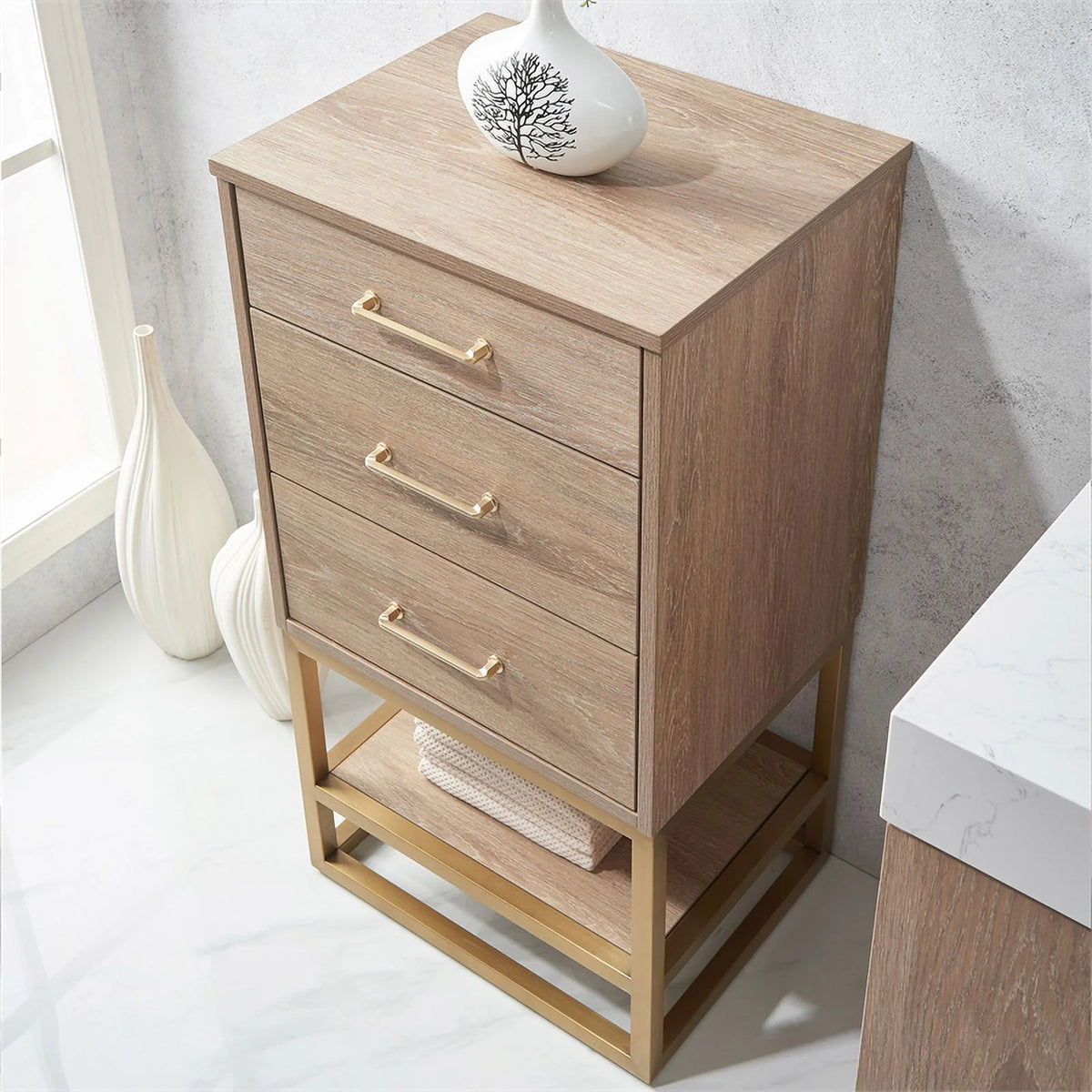 Oak Engineered Wood Storage Cabinet P8216