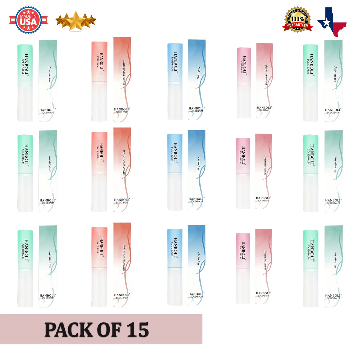 15 Pc Solid Perfume Stick G445