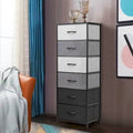 6 Drawer Lingerie Chest Black Gray H75384
