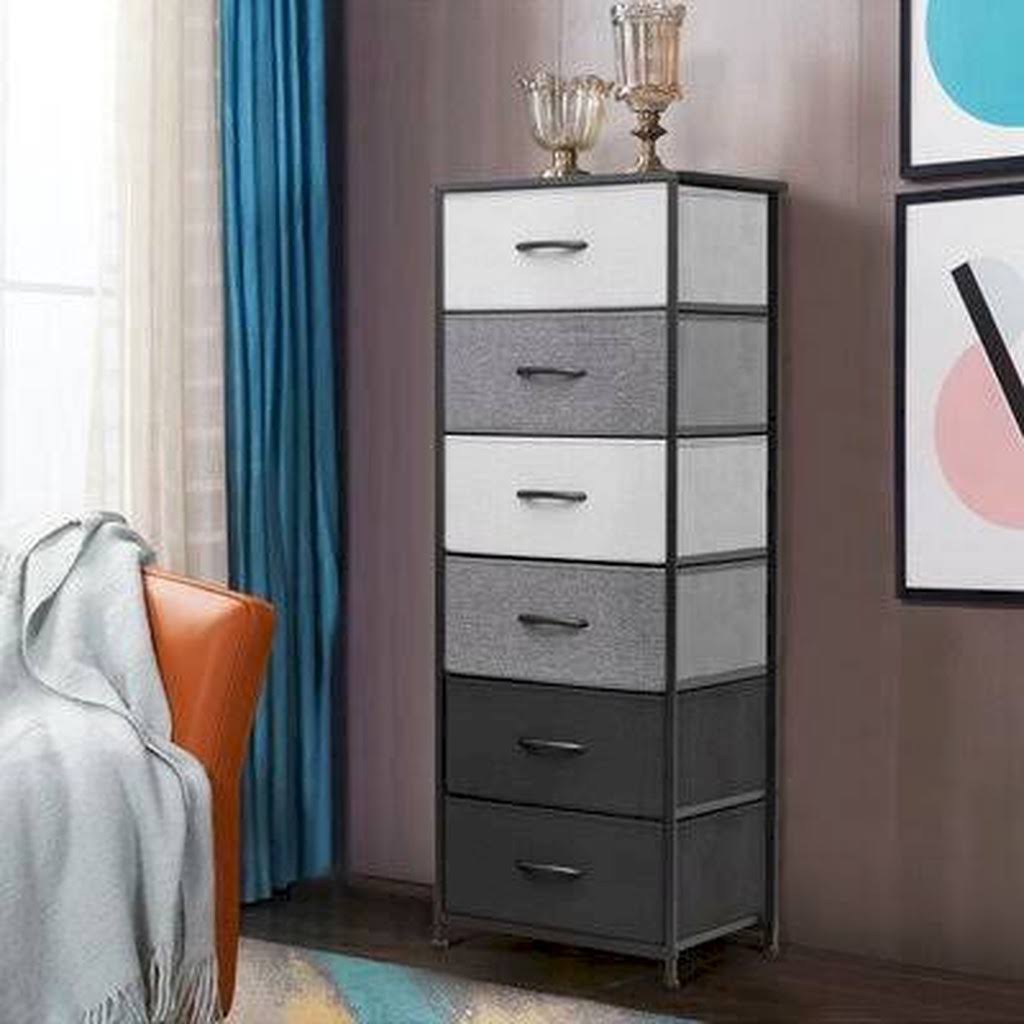 6 Drawer Lingerie Chest Black Gray H75384