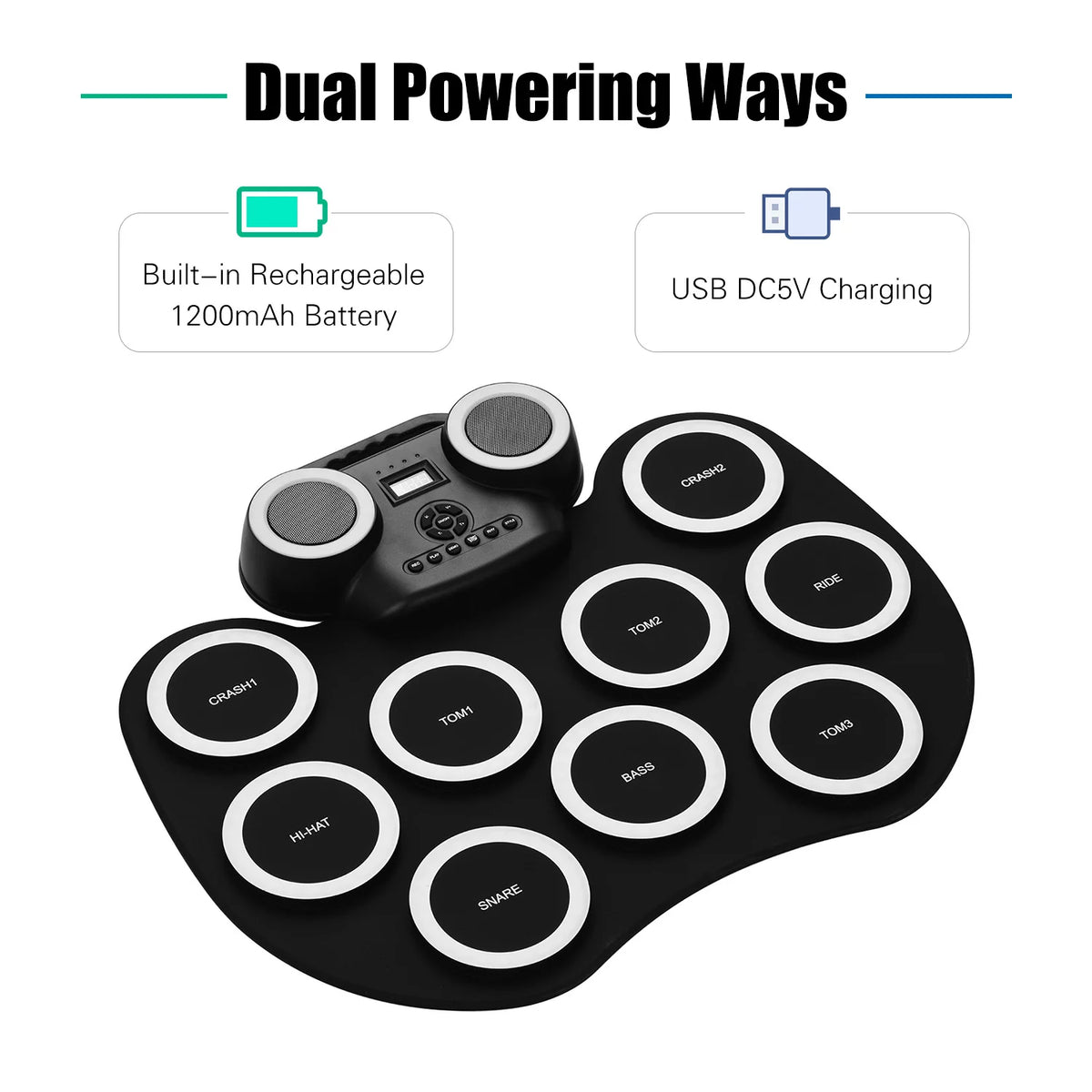 Portable Roll-up Electronic Drum Pad H981022