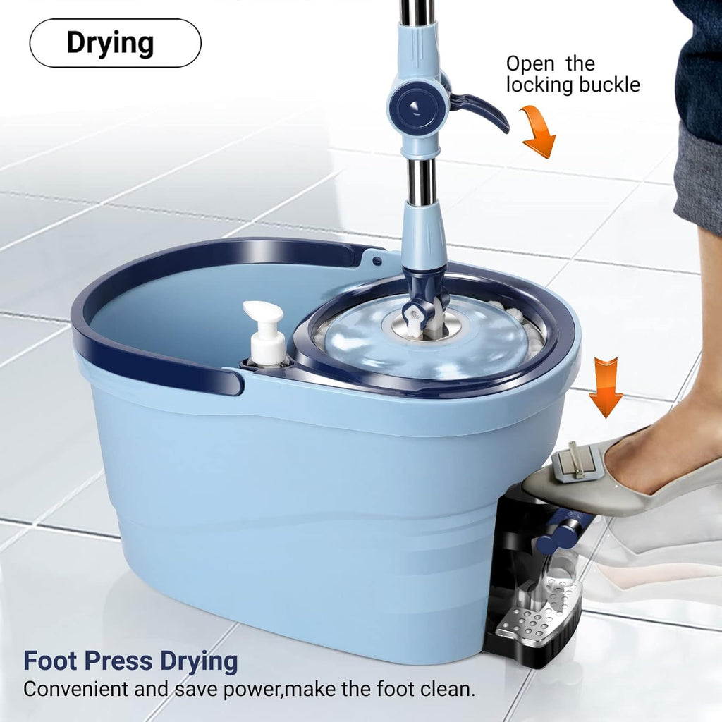 Spin Mop and Bucket with Wringer and Foot Pedal K39728