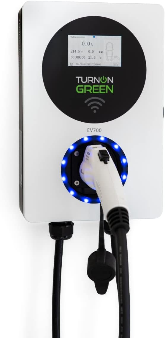 Level 2 Smart Electric Vehicle Charger with LCD Touchscreen N8770
