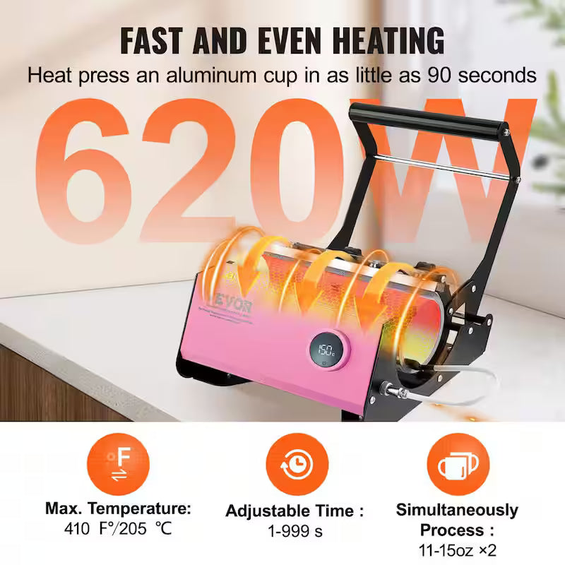 11-30 oz Tumbler Heat Press Machine W1542