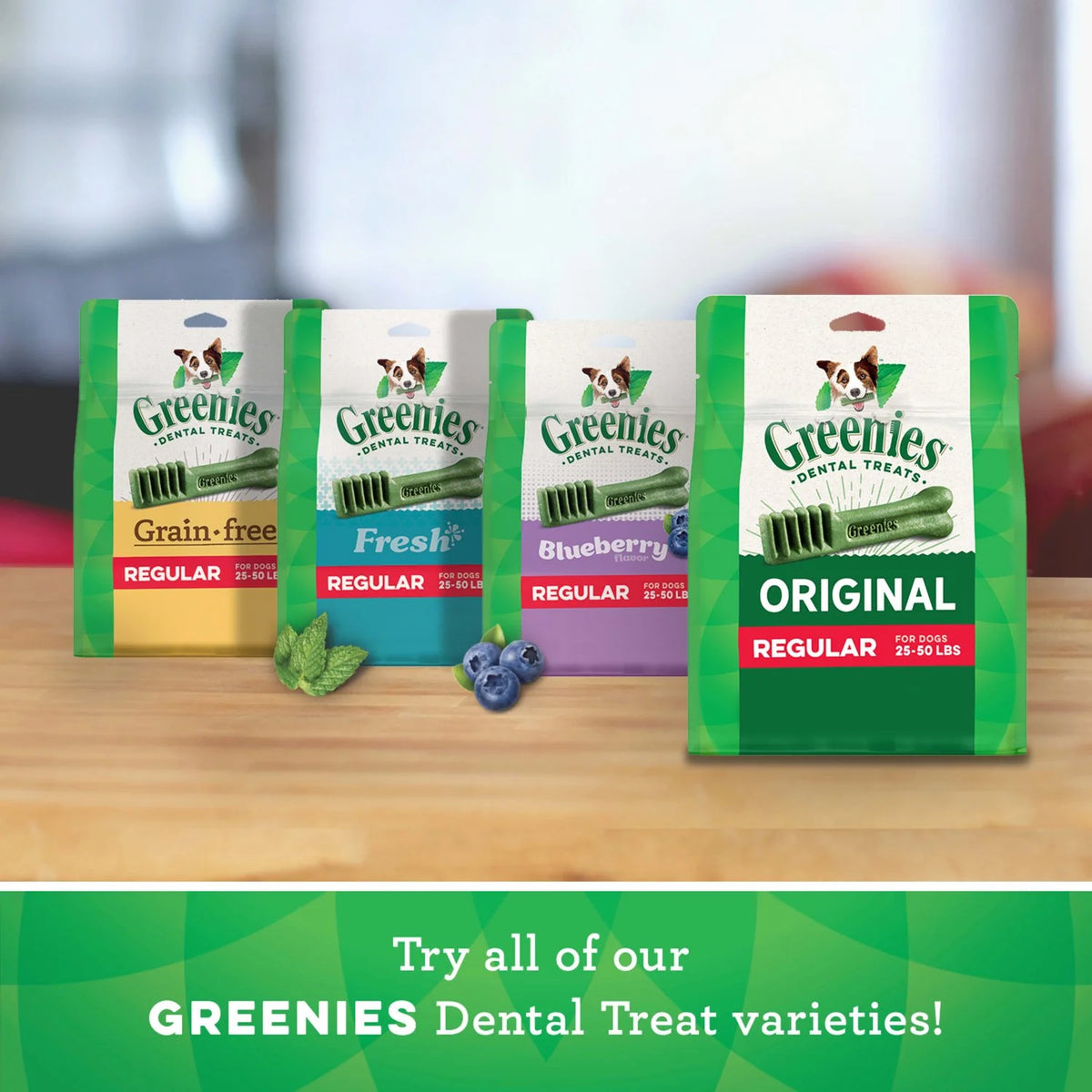 Original Flavor Dental Treats for Dogs, 18 oz 4 Pack V3115