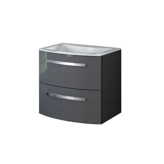 22x22 Glossy Slate Bathroom Vanity Q9055