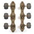 Relic Brass Classical Guitar Tuners with Ebony Knobs W501465