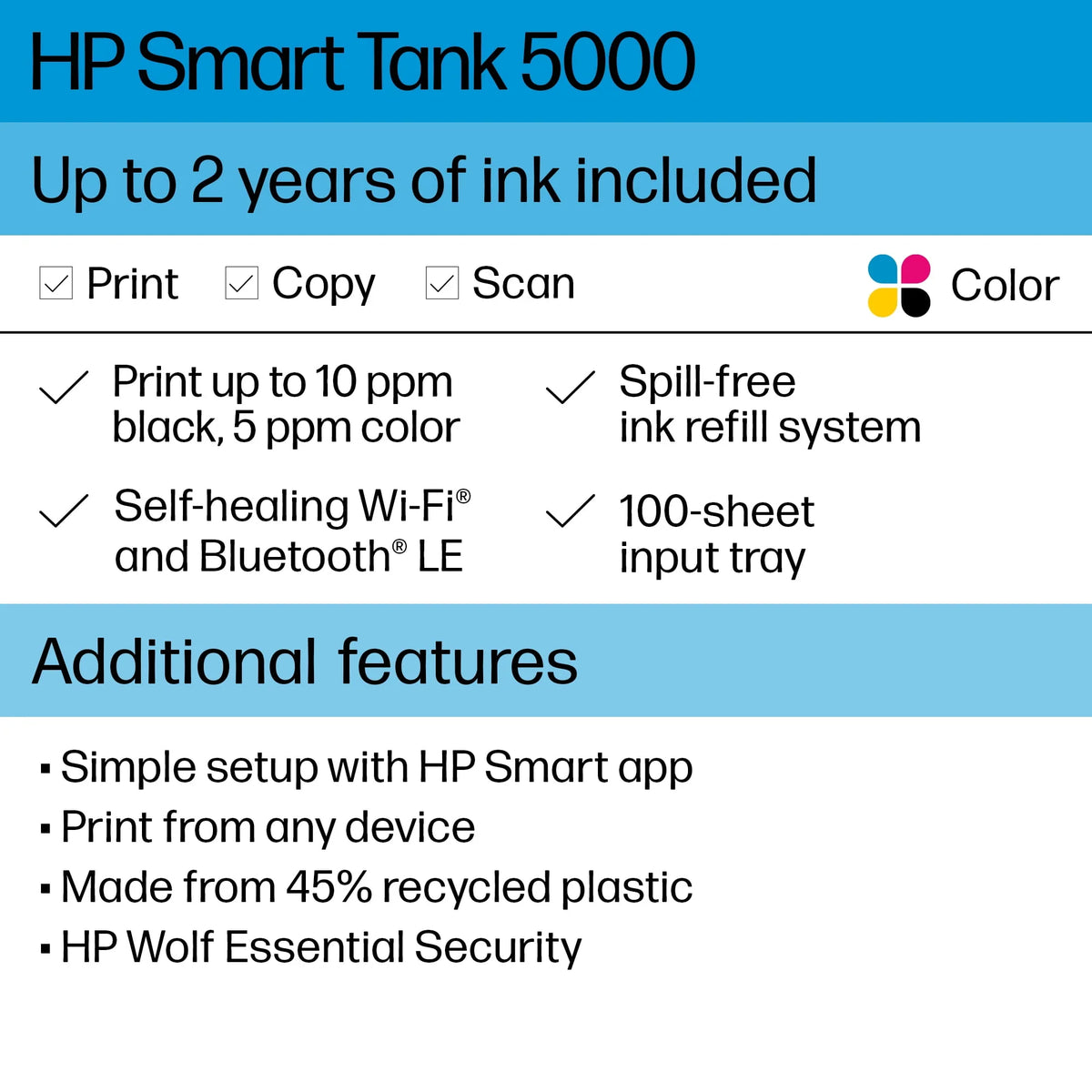 Wireless All-in-One Color Inkjet Printer Y315
