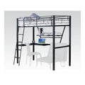 Twin Loft Bed With Desk And Futon N2025
