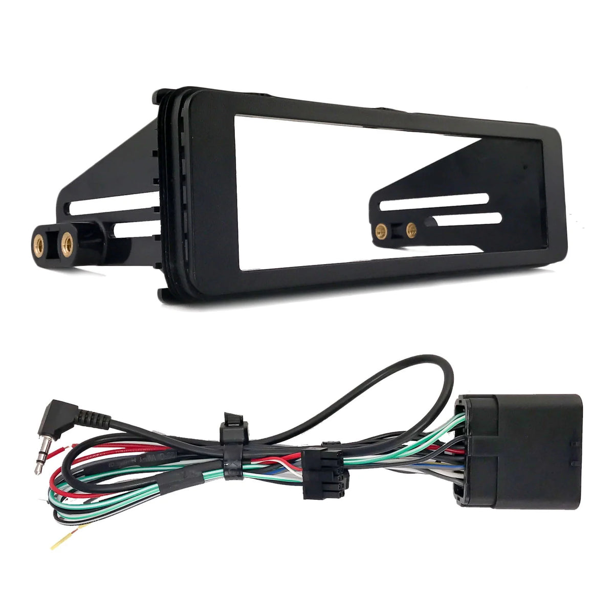 Single DIN MP3 USB AUX Digital Media Receiver, 2x 6.5 300W Marine Speakers U4217