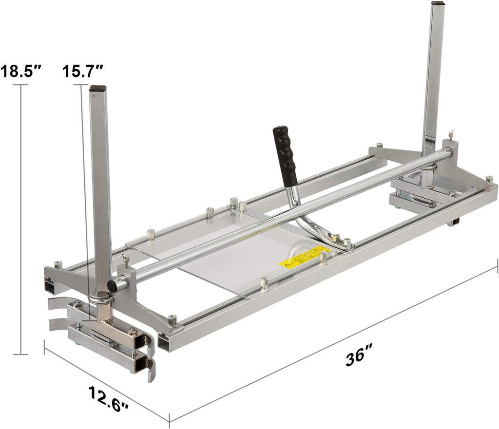 Portable Chainsaw Mill Aluminum Steel Guide Bar Wood Lumber Cutting Sawmill L2014