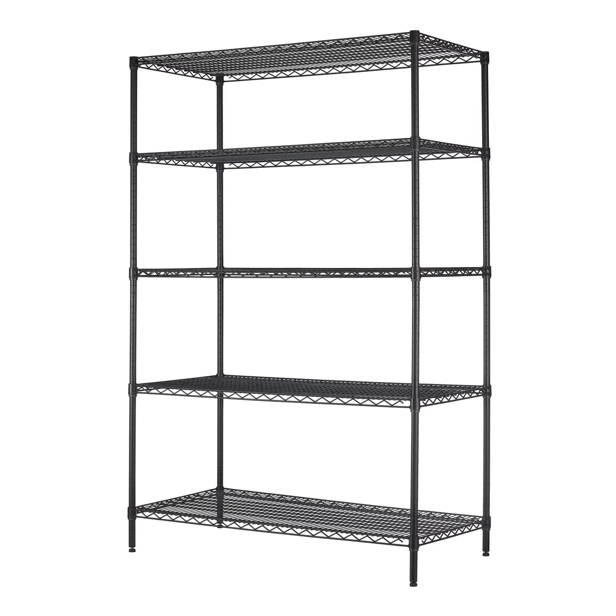 Steel 5-Tier Storage Shelf Unit Black X400748