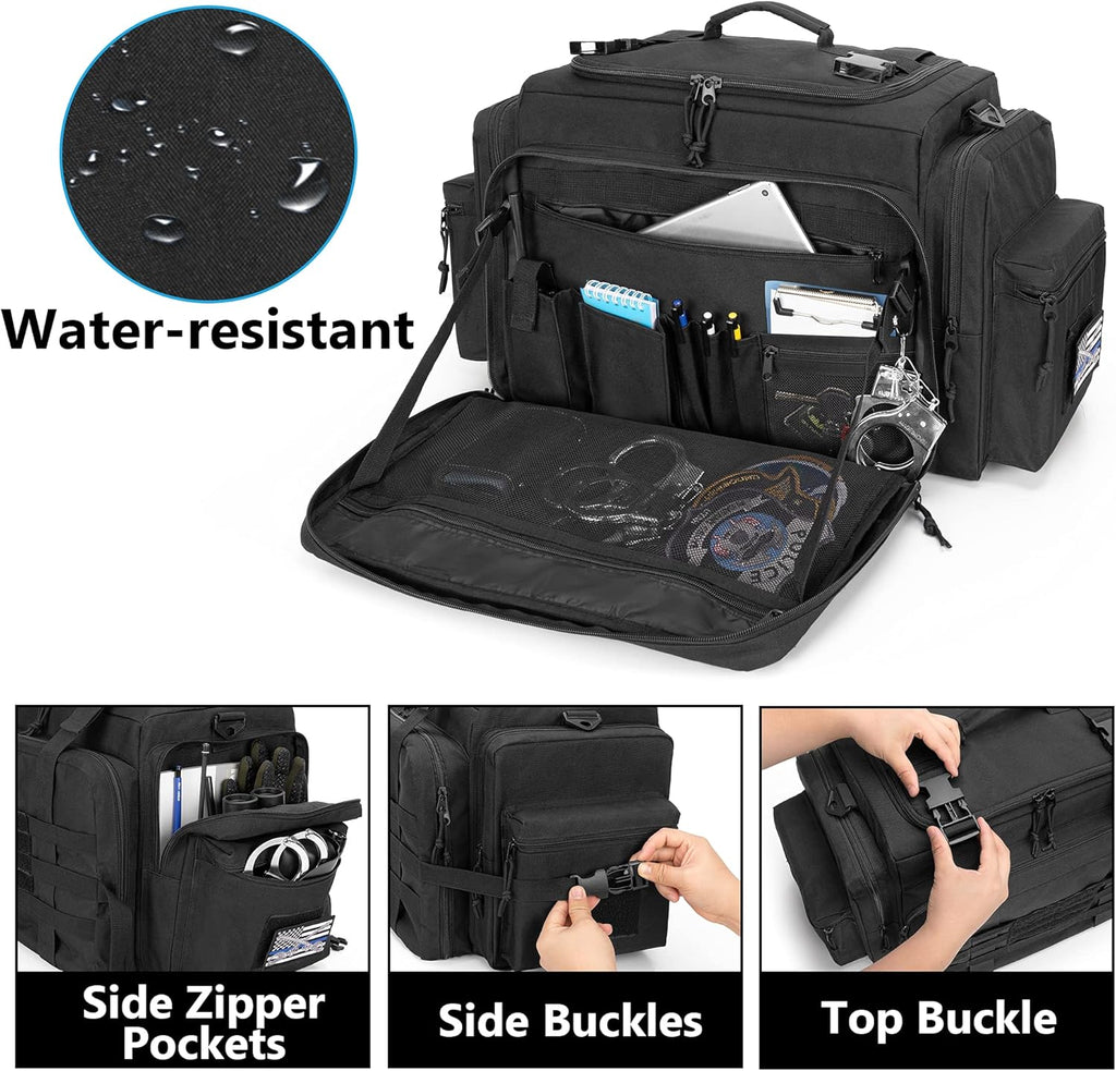 Black Patrol Bag with Laptop Layer N829