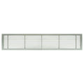 Solid Aluminum Fixed Bar Supply/Return Air Vent Grille, Brushed Satin S6757